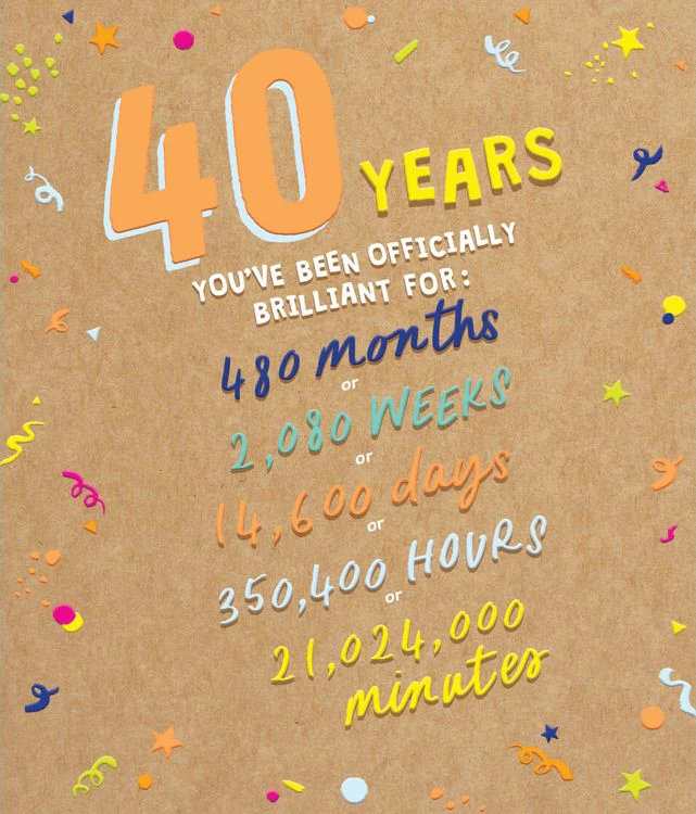Paperlink - 40th Birthday