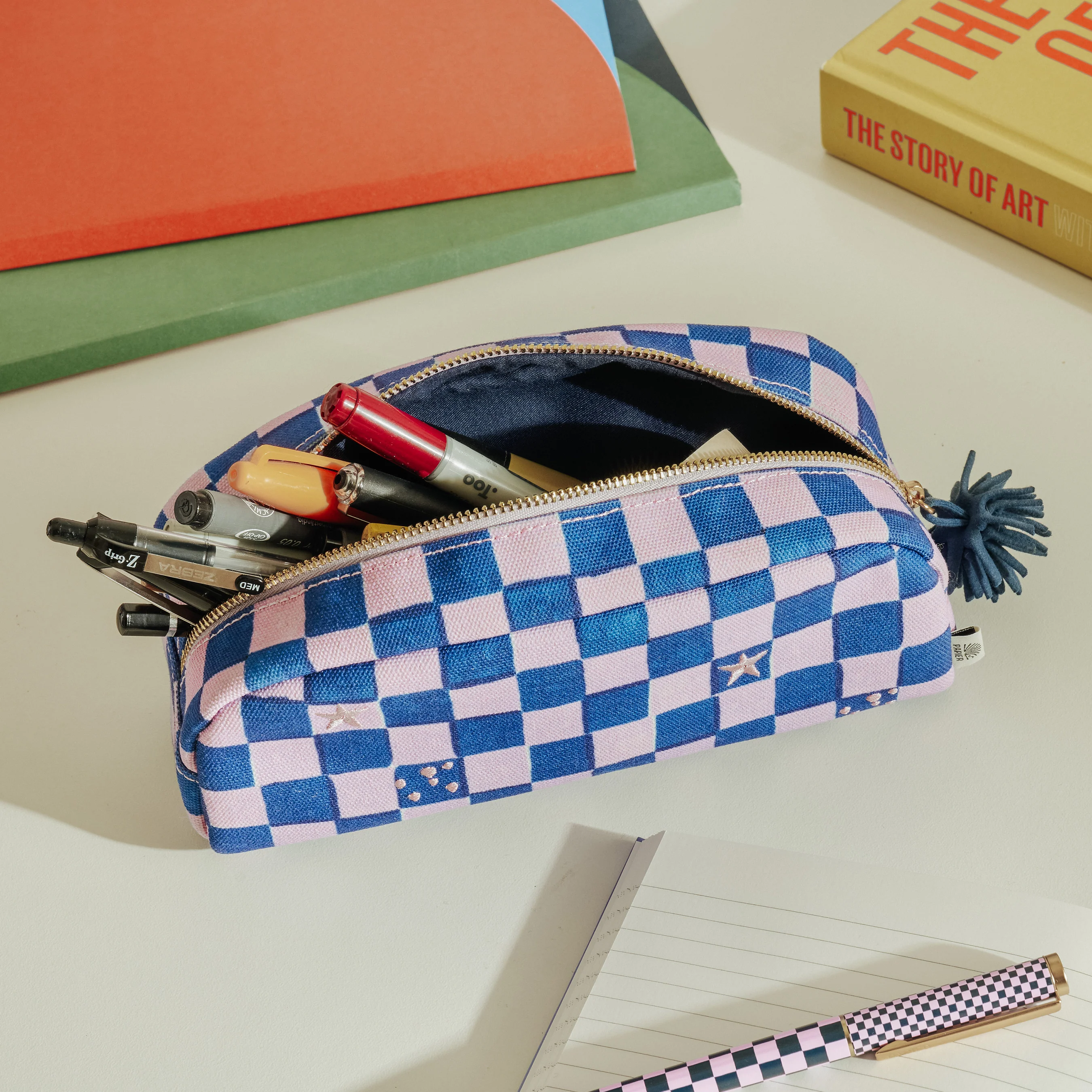 Papier - Checkerboard Pencil Case - Image 2