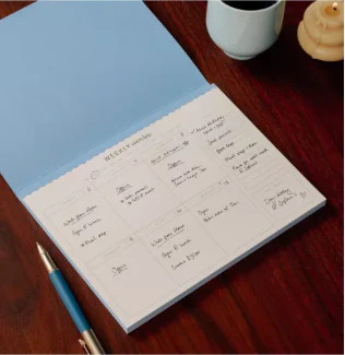 Papier - Floral Checkerboard Desk Planner - Image 3