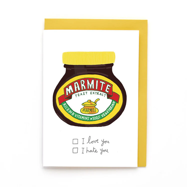 Pen on face - Marmite Love You