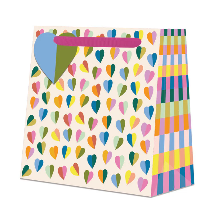 Penny Kennedy - Colourful Hearts Medium Gift Bag