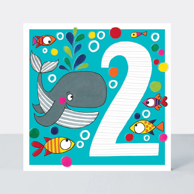 Rachel Ellen - Age 2 Birthday Whale