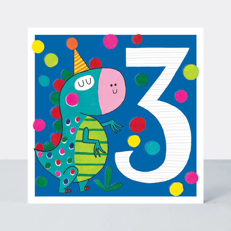Rachel Ellen - Age 3 Birthday Dinosaur