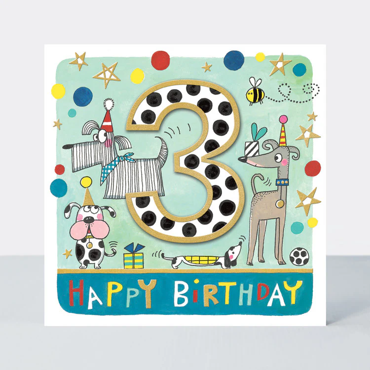Rachel Ellen - Age 3 Birthday Dogs
