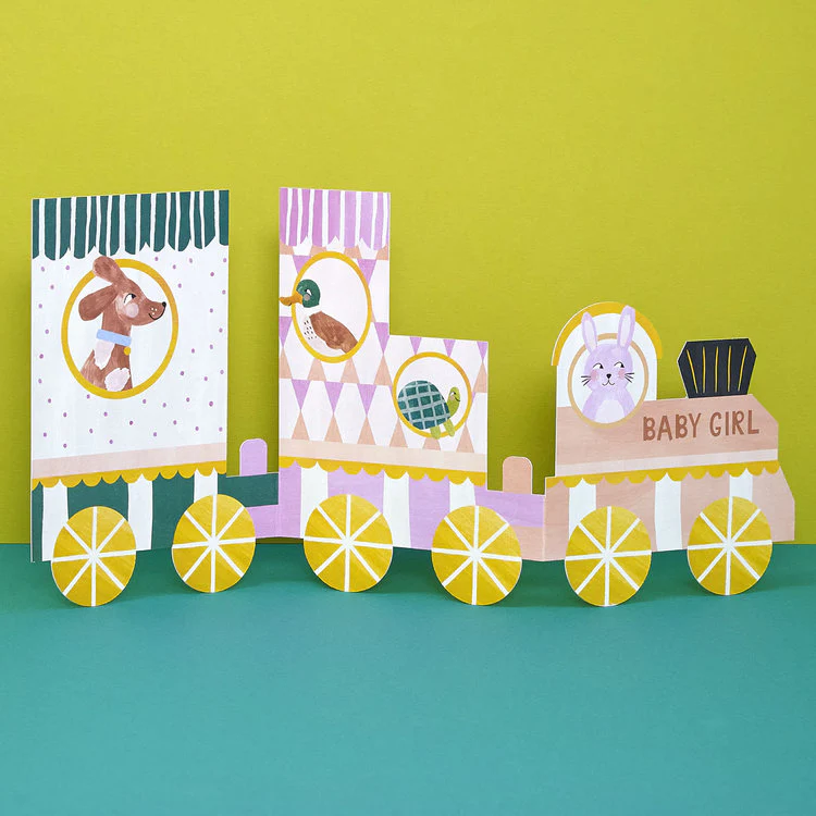 Raspberry Blossom - Baby Girl - Animal Train