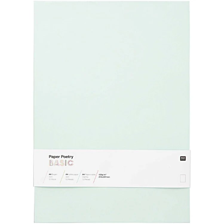 Rico Design - Basic Letter Paper Din A4 - Mint