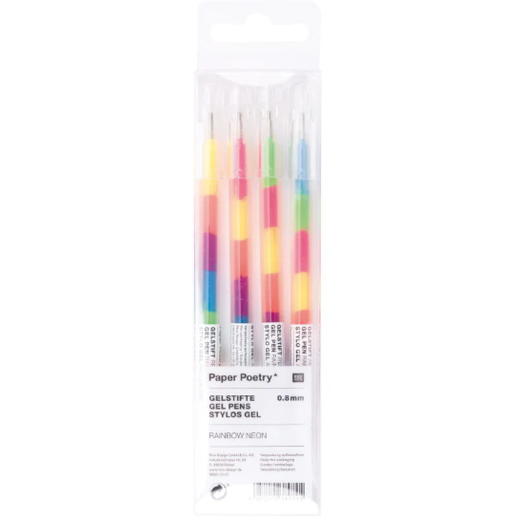 Rico Design - Gel Pen Rainbow Neon Set