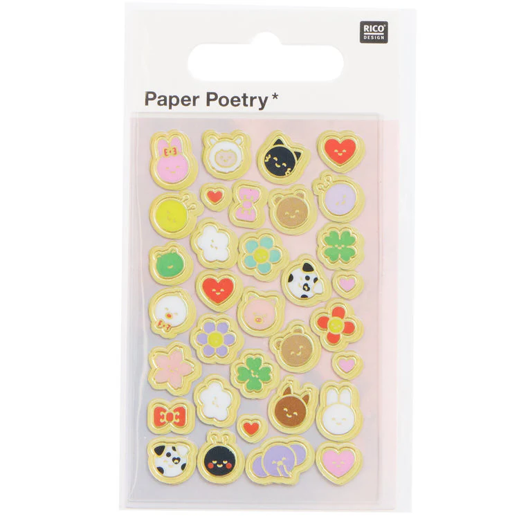 Rico Design - Mini Foil Animal Stickers