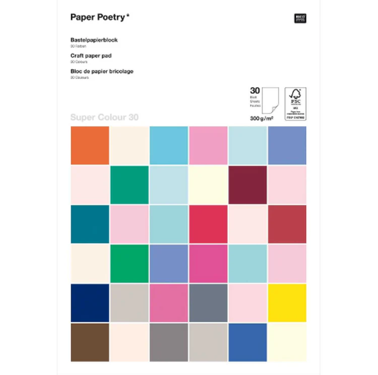 Rico Design - Paper Pad - 300G - Colour