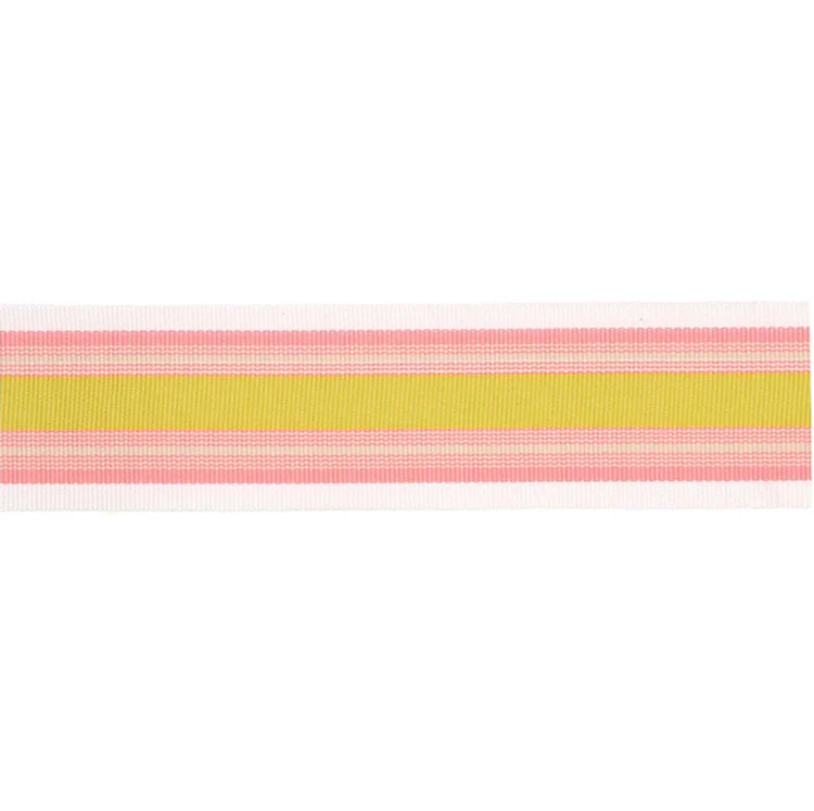 Rico Design - Ribbon Stripes Apricot Neon Orange Yellow