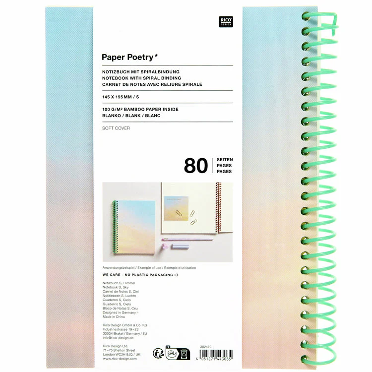 Rico Design - Sky Spiral Notebook A5