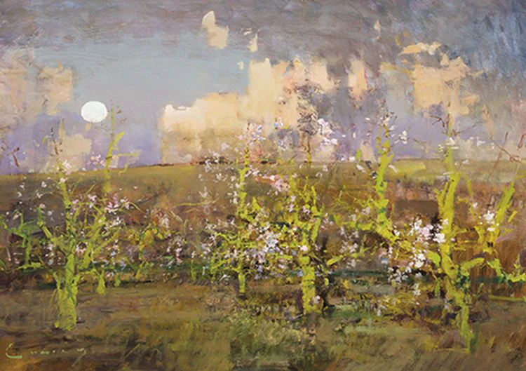 Royal Academy of Arts - Moonrise over Apple Orchard