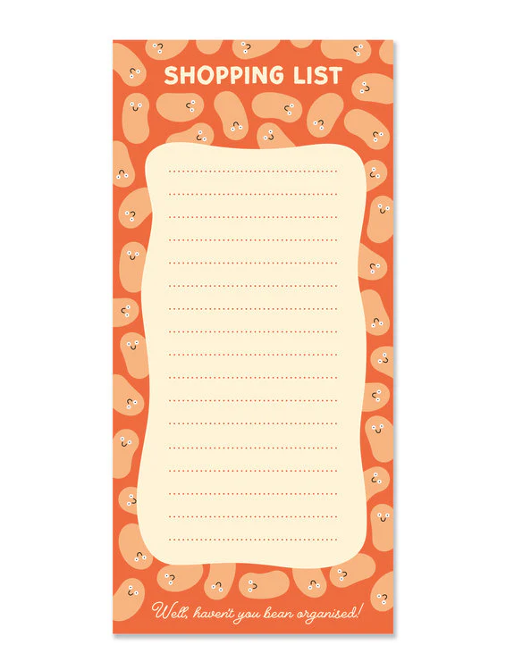 Stormy Knight - Baked beans Shopping List Pad