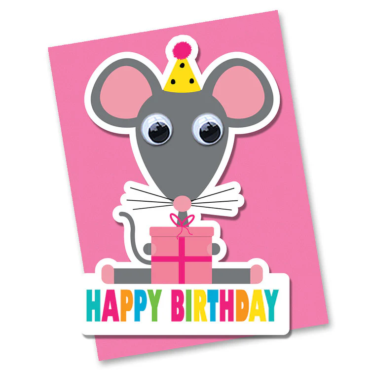 Stripey Cats - Mouse Bday Cut out