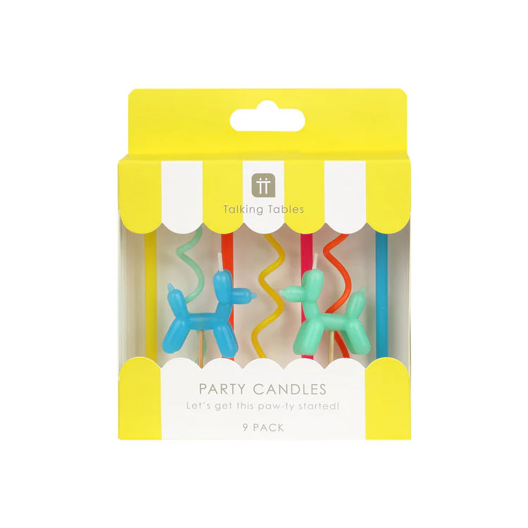 Talking Table - Balloon Dog Shaped Candles