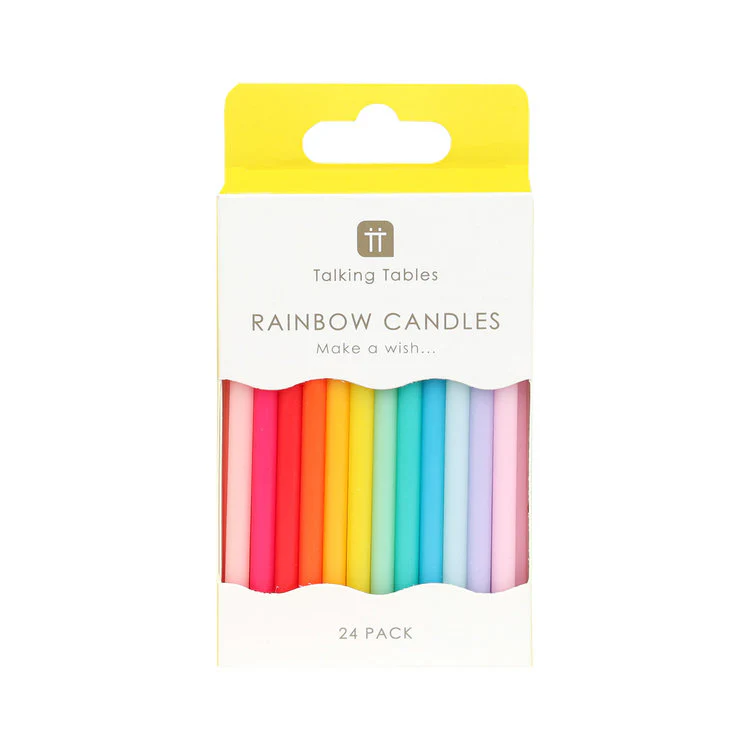 Talking Table - Straight Rainbow Candles
