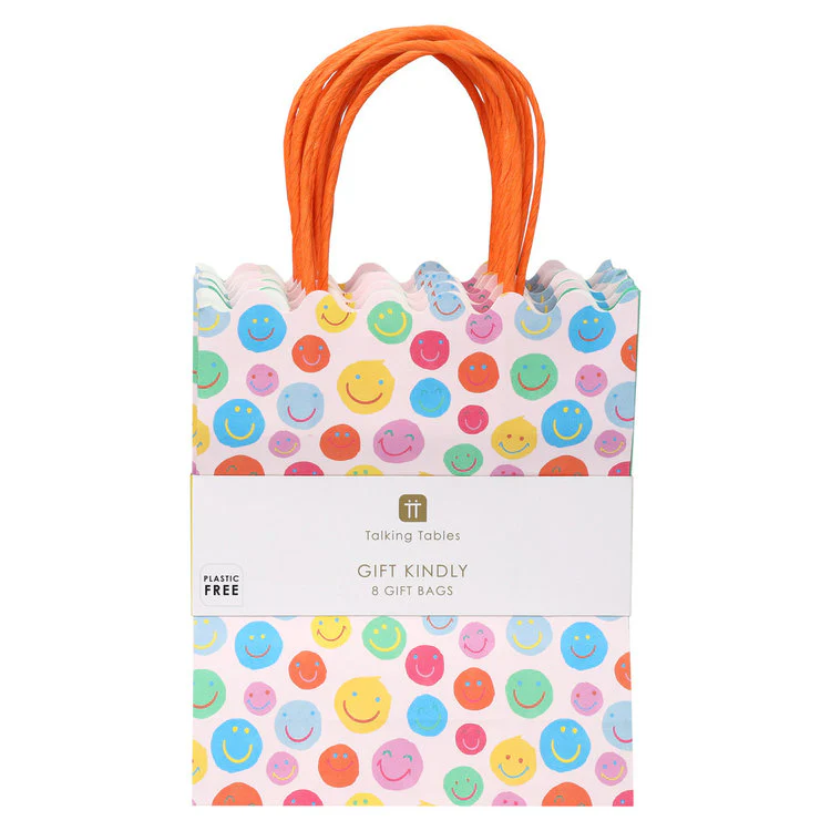 Talking Tables - Happy Face Gift Bag 8Pk