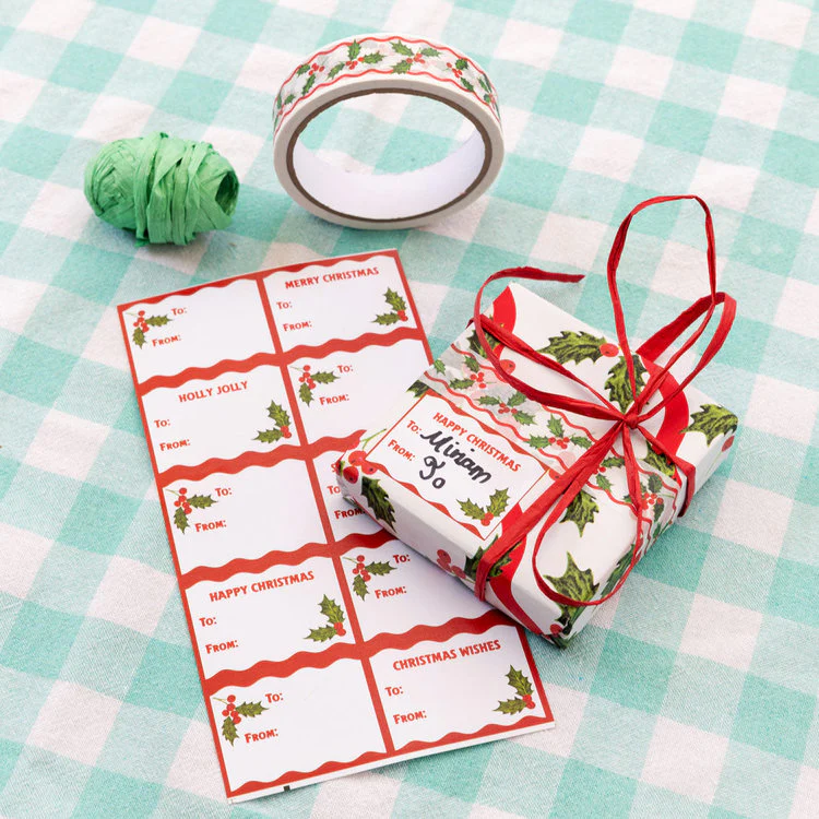 Talking Tables - Holly Paper Tape 20M