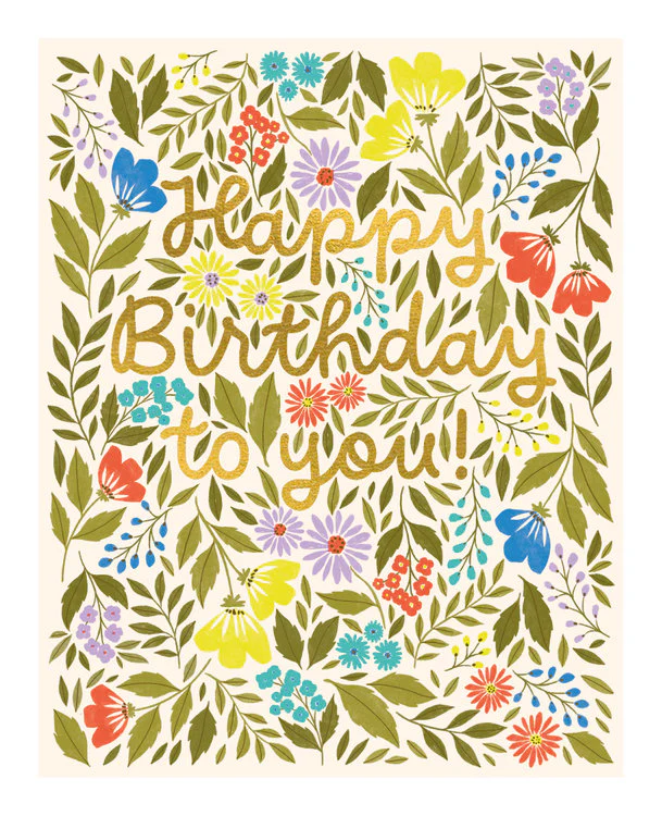 The Art File  - Birthday Flowers And Foliage