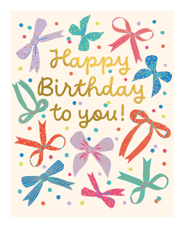 The Art File  - Happy Birthday Bows