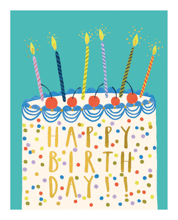 The Art File  - Happy Birthday Cake