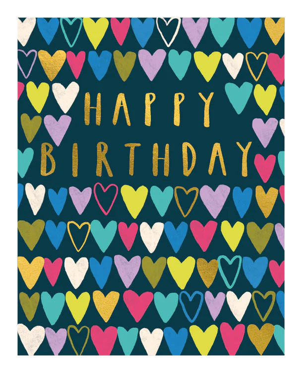 The Art File - Happy Birthday Hearts