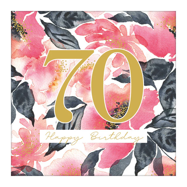 The Art File - Large Card 70th Birthday