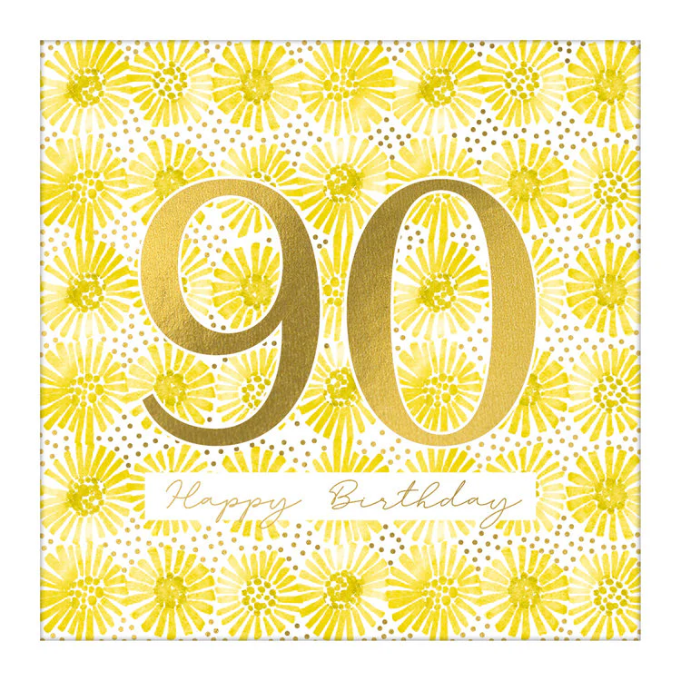 The Art File - Large Card 90th Birthday