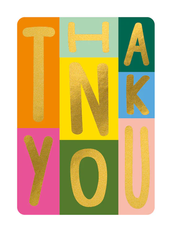 The Art File - Thank You Text Notecards