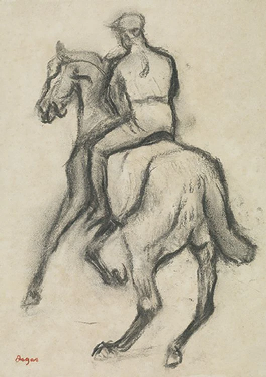 The Courtauld Collection - Jockey on Horseback seen from behind