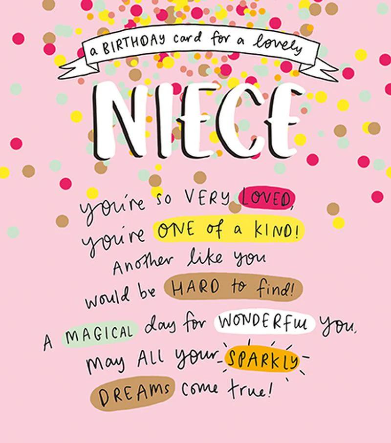 The Happy News - Birthday Card For A Lovely Niece