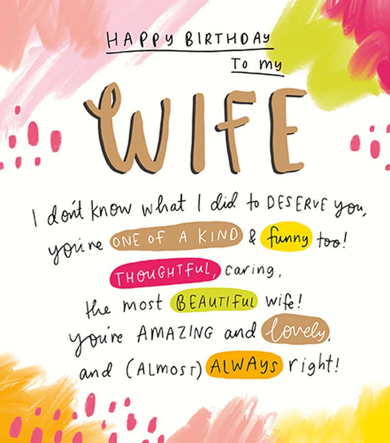 The Happy News - Happy Birthday Wife
