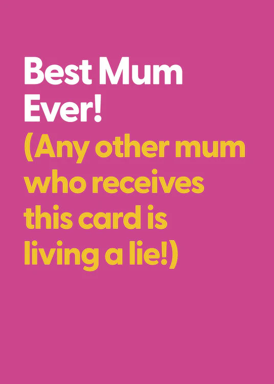 UK Greetings - Best Mum Ever!