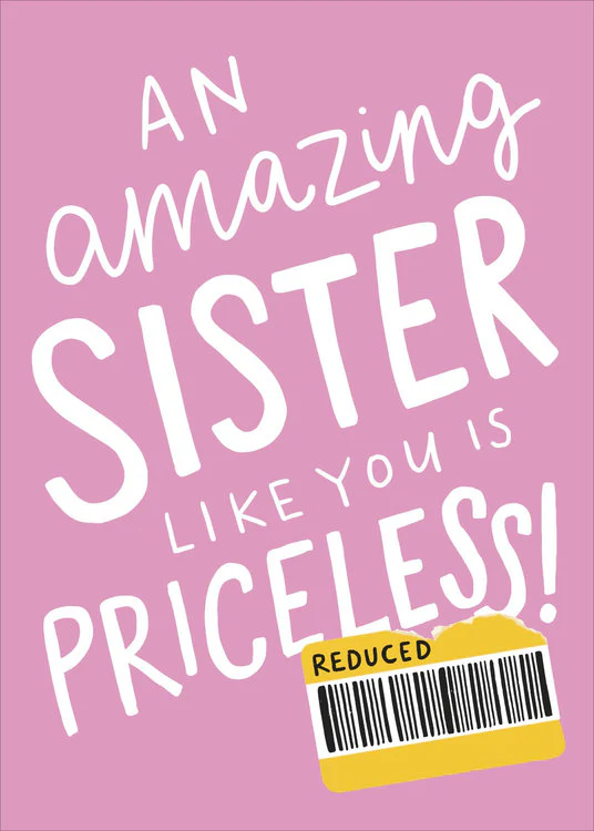 UK Greetings - Sister Like You Is Priceless