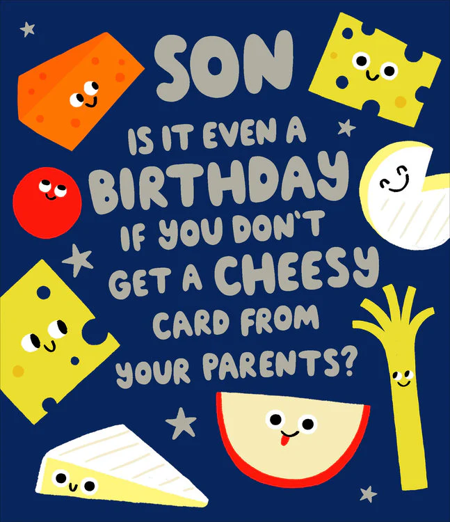 UK Greetings - Son Cheesy Card