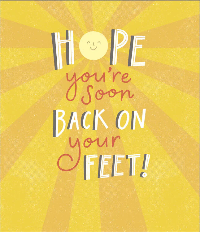 UK Greetings - Soon Back On Your Feet