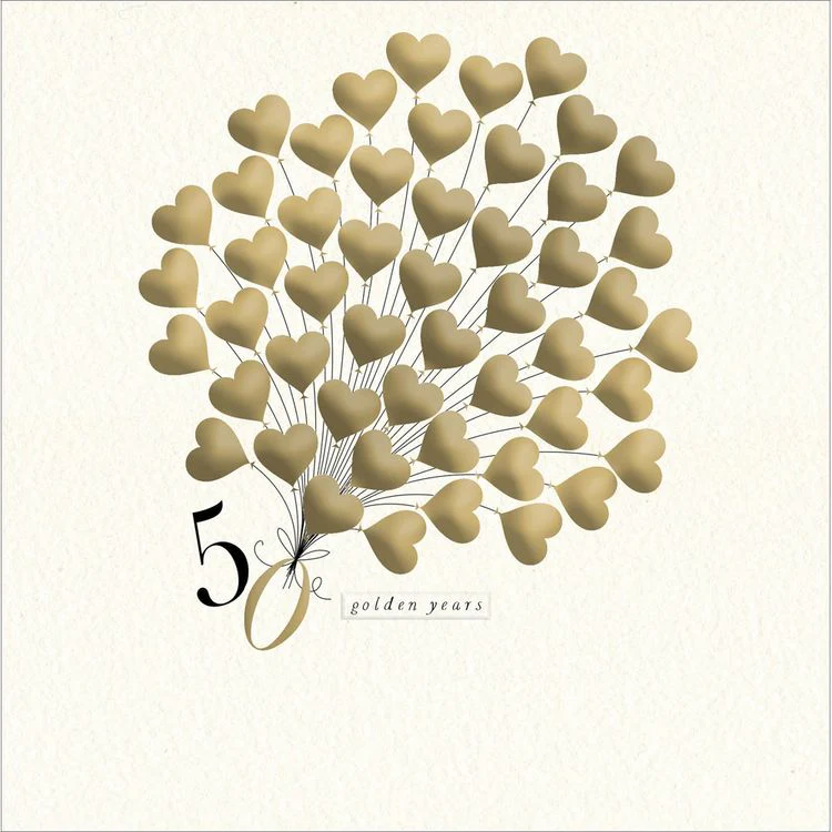 Woodmansterne - Golden Wedding Balloons