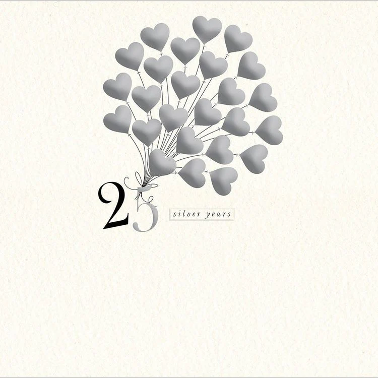 Woodmansterne - Silver Wedding Balloons